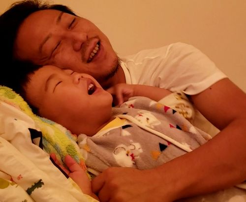 【我が家の休日の夜はだいたいこんな感じ】